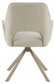 Scaun Graham, Actona, 59x62x87 cm, rotativ, poliester/otel, bej