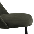 Scaun Ines, Actona, 49.2x57.5x84 cm, tesatura corduroy/otel, verde olive