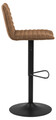 Scaun de bar Kimmy, Actona, 50x46x110.5 cm, rotativ, poliester/otel, camel