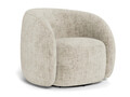 Fotoliu Lodi, Actona, 81x83x76 cm, rotativ, tesatura Chenille, bej