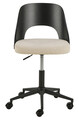 Scaun de birou Lucy, Actona, 48x55.5x89 cm, rotativ, poliester/otel, bej