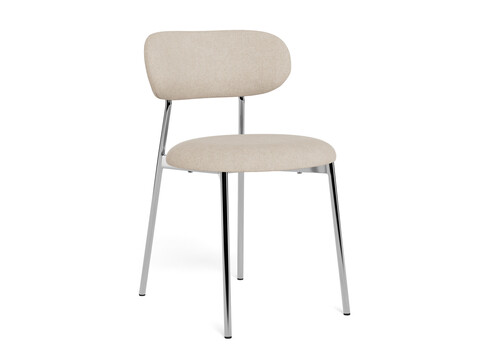 Scaun Lyric, Actona, 47x53.5x79 cm, poliester/otel, bej nisip