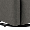 Fotoliu cu recliner Mikkeli, Actona, 67x93.5x99 cm, rotativ, poliester/otel, gri