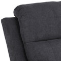 Fotoliu cu recliner Mora, Actona, 89.5x95x98 cm, poliester/otel, gri inchis