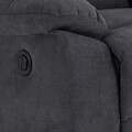 Fotoliu cu recliner Mora, Actona, 89.5x95x98 cm, poliester/otel, gri inchis