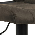 Scaun de bar Sylvia, Actona, 41.5x52x115 cm, rotativ, poliester/otel, antracit