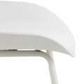 Scaun de bar Tina, Actona, 50x49x84 cm, piele ecologica/otel, alb