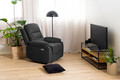 Fotoliu cu recliner Vansbro, Actona, 92x96x98 cm, poliester/otel, gri inchis