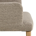 Scaun Zoe, Actona, 56x60x83 cm, tesatura Boucle/lemn de cauciuc, bej