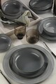 Serviciu de masa, Hermia, 710KTP3405, Farfurie: 20 cm (4 bucăți), Gri
