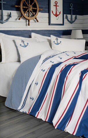 Lenjerie de pat dubla, L'essentiel Maison, Brine, Bumbac Ranforce, Ecru