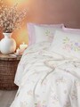 Set cuvertura pique Single, L'essentiel Maison, Petal, Bumbac, Roz