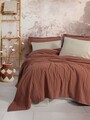Set cuvertura pique dubla, L'essentiel Maison, Vilo, Bumbac, Caramiziu