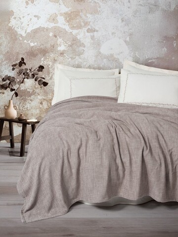 Set cuvertura pique dubla, L'essentiel Maison, Loom, Viscoza;Bumbac, Bej