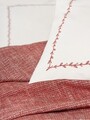 Set cuvertura pique dubla, L'essentiel Maison, Loom, Viscoza;Bumbac, Rosu claret