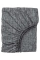 Lenjerie de pat pentru o persoana, L'essentiel Maison, Kare, Bumbac Ranforce, Negru