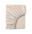 Lenjerie de pat pentru o persoana, L'essentiel Maison, Kare, Bumbac Ranforce, Crem