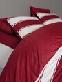 Lenjerie de pat dubla, L'essentiel Maison, Jolly, Bumbac Ranforce, Rosu/Alb