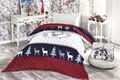 Patura Single, L'essentiel Maison, Bonheur, 60% bumbac/30% acril/10% poliester, Red / White / Dark Blue