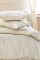 Lenjerie de pat dubla, L'essentiel Maison, Nives, Bumbac, Bej