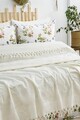 Set cuvertura pique dubla, L'essentiel Maison, Viola, Bumbac, Crem