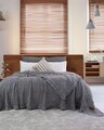 Cuvertura matlasata dubla, L'essentiel Maison, Oscar, Bumbac , Gri inchis