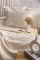 Set cuvertura de pat dubla 3 piese, L'essentiel Maison, Italo, Bumbac, Crem