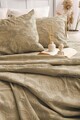 Set cuvertura de pat dubla 3 piese, L'essentiel Maison, Italo, Bumbac, Kaki