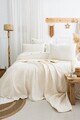 Set cuvertura de pat dubla 3 piese, L'essentiel Maison, Janna, Bumbac, Crem