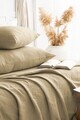 Set cuvertura de pat dubla 3 piese, L'essentiel Maison, Julia, Bumbac, Kaki