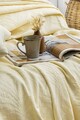 Set cuvertura de pat dubla 3 piese, L'essentiel Maison, Silvia, Bumbac, Unt galben