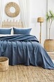 Set cuvertura de pat dubla 3 piese, L'essentiel Maison, Silvia, Bumbac, Indigo