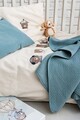 Lenjerie de pat pentru copii, L'essentiel Maison, Mr. Bear, Bumbac, Turcoaz