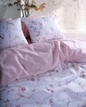 Lenjerie de pat dubla, L'essentiel Maison, Lima, Bumbac Ranforce, Roz
