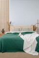 Cuvertură de pat King, L'essentiel Maison, Joanna, Bumbac, Verde inchis