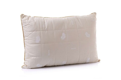 Perna decorativa, L'essentiel Maison, Wool, 50% BUMBAC %50 LÂNĂ, Alb