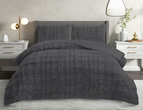 Set pilota si perna, L'essentiel Maison, Rabbit, Poliester, Antracit