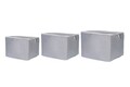 Set 3 cutii depozitare, L'essentiel Maison, Quin Set, Poliester, Antracit