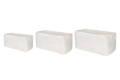 Set 3 cutii depozitare, L'essentiel Maison, Quin Set, Poliester, Crem