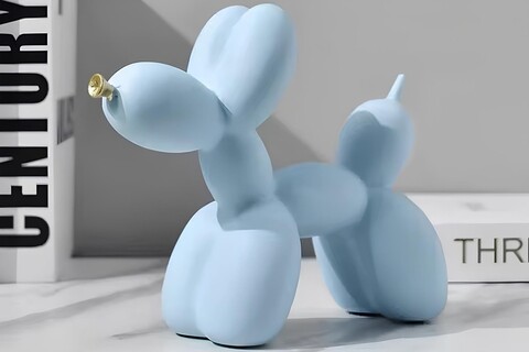 Decoratiune, CY0424, 17x8x22 cm, Poliester, Bleu