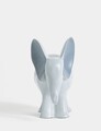 Decoratiune, Elephant, 11x23x26 cm, Poliester, Gri