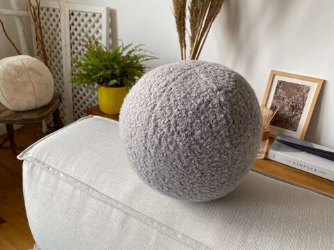 Perna, Teddy Top 20, 20x20x20 cm, 75% RECYCLED POLYESTER/25% POLYESTER, Gri