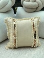 Husa de perna, KET008, 43x43 cm, Amestec bumbac, Bej