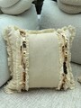 Husa de perna, KET008, 43x43 cm, Amestec bumbac, Bej