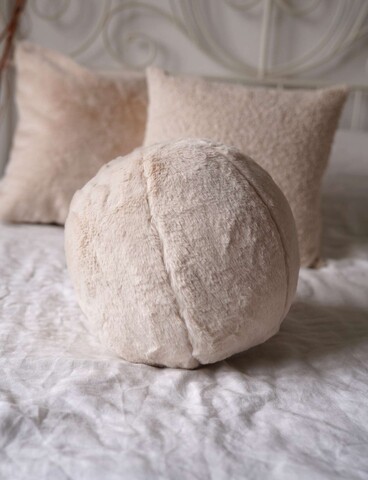 Perna, Pelus Top, 25x25x25 cm, 75% RECYCLED POLYESTER/25% POLYESTER, Bej