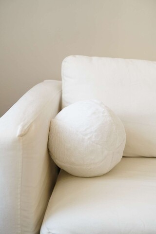 Perna, Pelus Top, 25x25x25 cm, 75% RECYCLED POLYESTER/25% POLYESTER, Aproape alb