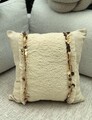 Husa de perna, KET009, 43x43 cm, Amestec bumbac, Bej
