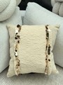 Husa de perna, KET009, 43x43 cm, Amestec bumbac, Bej