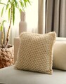 Husa de perna, KET007, 43x43 cm, Amestec bumbac, Bej