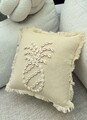 Husa de perna, DEN005, 43x43 cm, 50% BUMBAC/50% SCOICI DE MARE, Bej